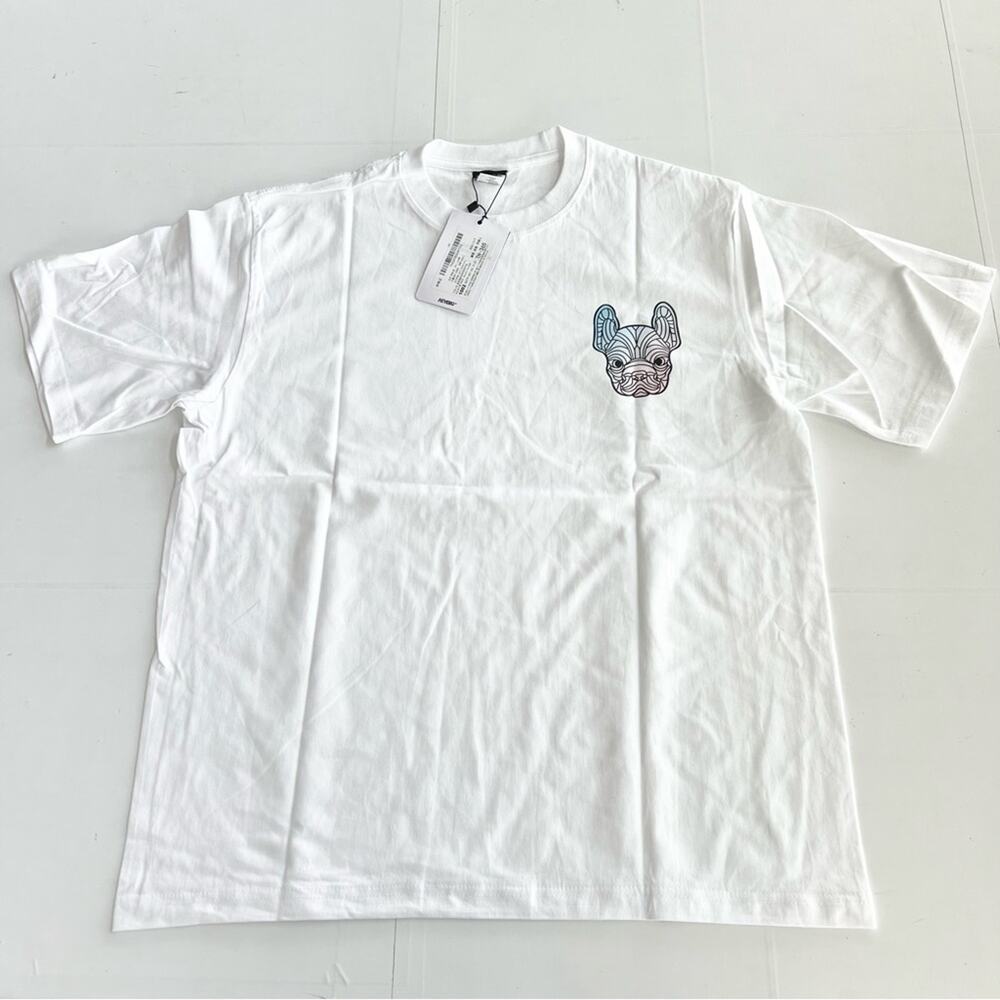 New HEYBIG Graphic Short Sleeve Tee Shirt TH-365 UNISEX SIZE L Ombré Radog Head